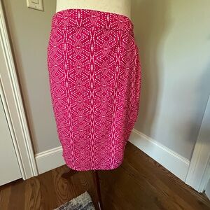 Pink Knee-Length wrap Skirt: beach or not Rare sizing: xxl … 40-44 inch waist